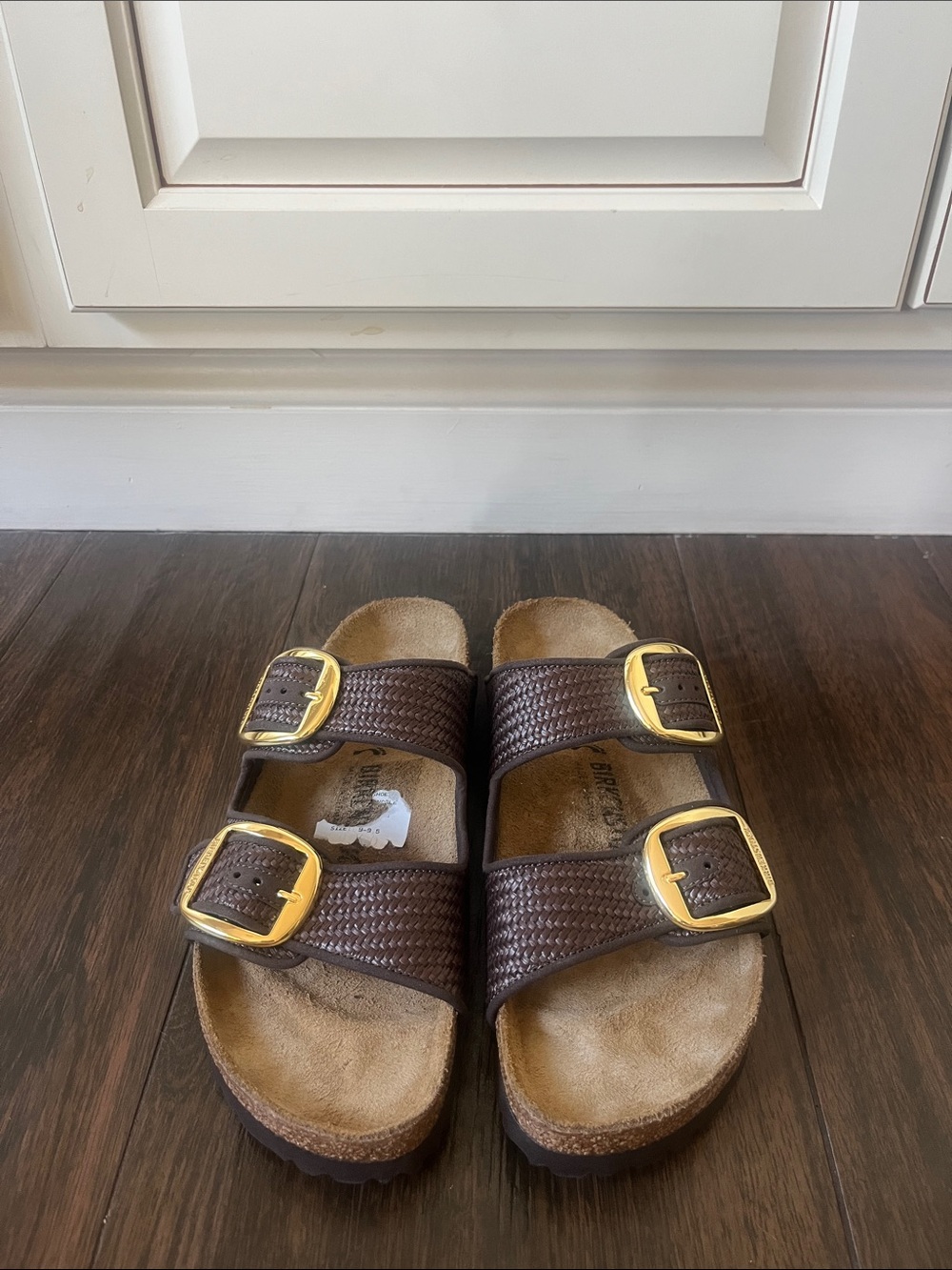NWT BIRKENSTOCK BIG BUCKLE RAFFIA SANDAL - Picture 4 of 7